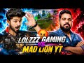 LOLZZZ GAMING vs MAD LION YT 🔥 | 1v4 Intense Fight Full Match 😱