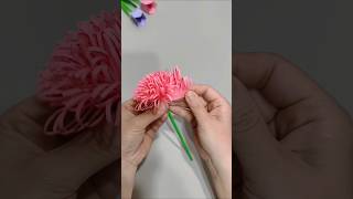 Easy Paper Flower Craft 🌸 | DIY Paper Flower Tutorial | Beautiful Paper Craft #shorts
