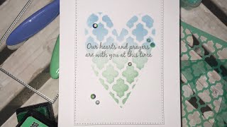 Double Stenciling Technique | Sympathy Card | Soft Ink Blending screenshot 5
