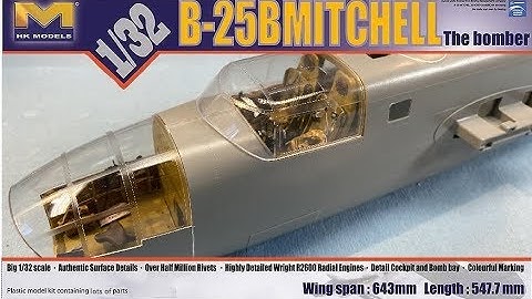 1/32 HK B-25B DOOLITTLE BUILD PART 17B