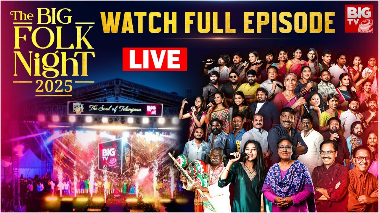 The Big Folk Night 2025 Full Episode LIVE | Madhu Priya | Ramu Rathod | Elemental Media | BIG TV