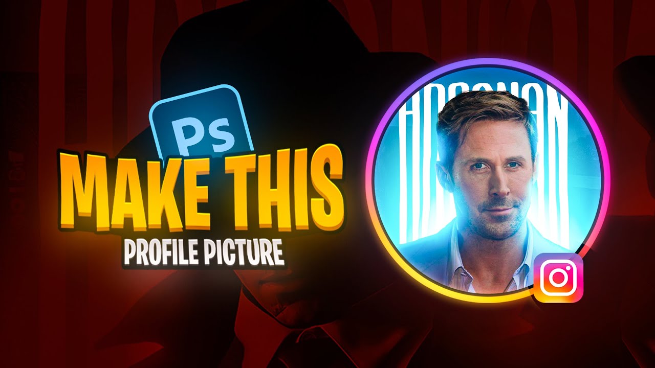 How To Make A PROFILE PICTURE In PHOTOSHOP | (GIVEAWAY)