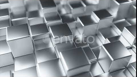 Abstract Background of Metal Randomly Moving Cubes | Motion Graphics - Envato elements