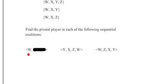 Math 103 Measuring Power 17: Shapley-Shubik power given only a verbal description