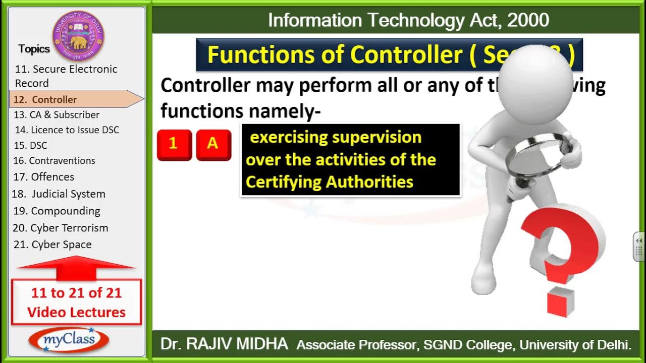12 IT Act Controller YouTube