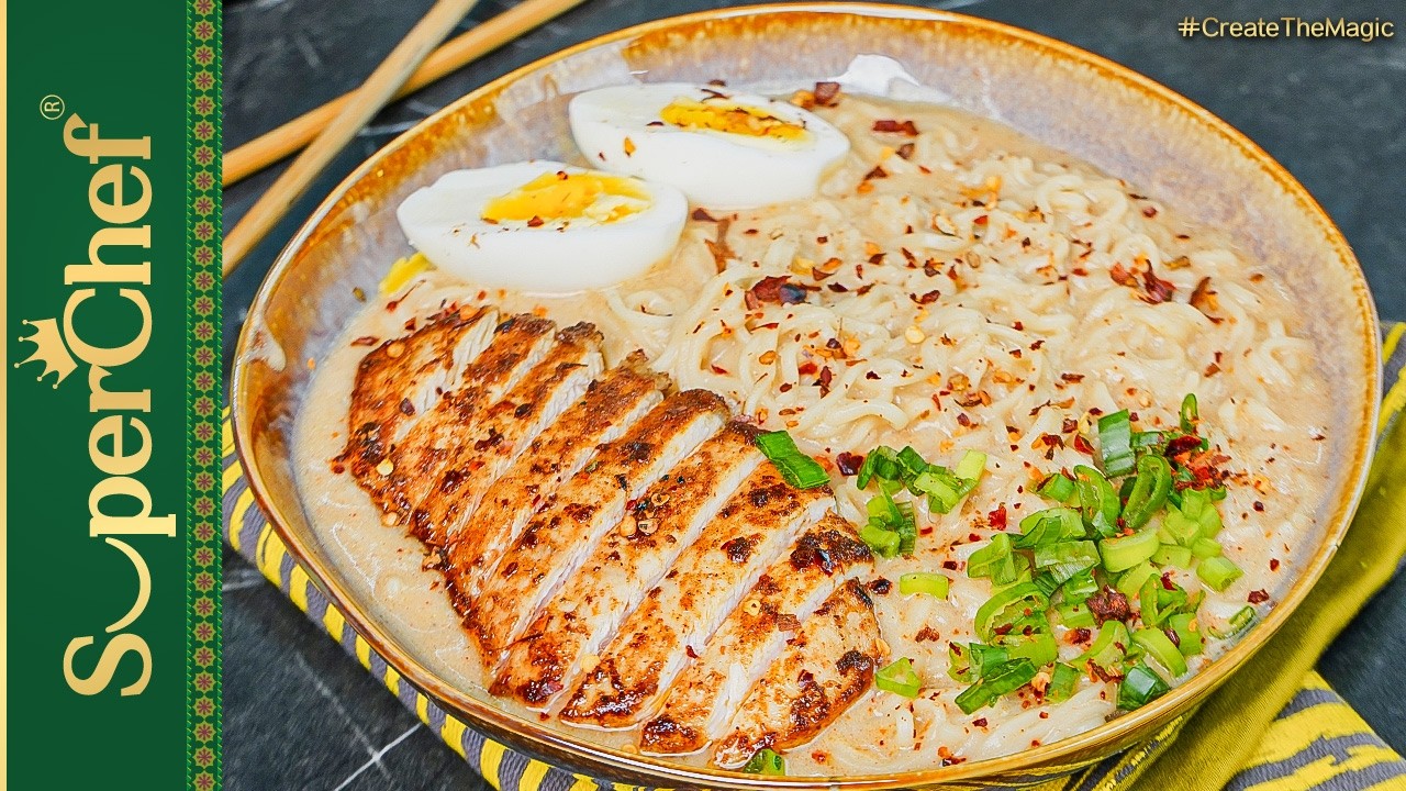 Viral Creamy Chicken Ramen Noodles Recipe | Fiery Ramen at Home