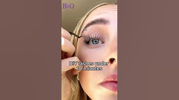 How to apply lashes to get Cat Eye|B&Q Lashes|#diylashes