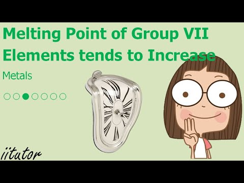 Explain Why The Melting Point Of Group VII Elements Tends To Increase As One Goes Down The Group 