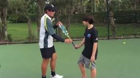 Get a better vertical component on your serve! Do this! - Rick Macci