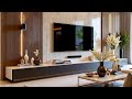 Luxury Living Room TV Stand Decorating Ideas 2025 Home Interior Design Trends & TV Wall Decor Ideas