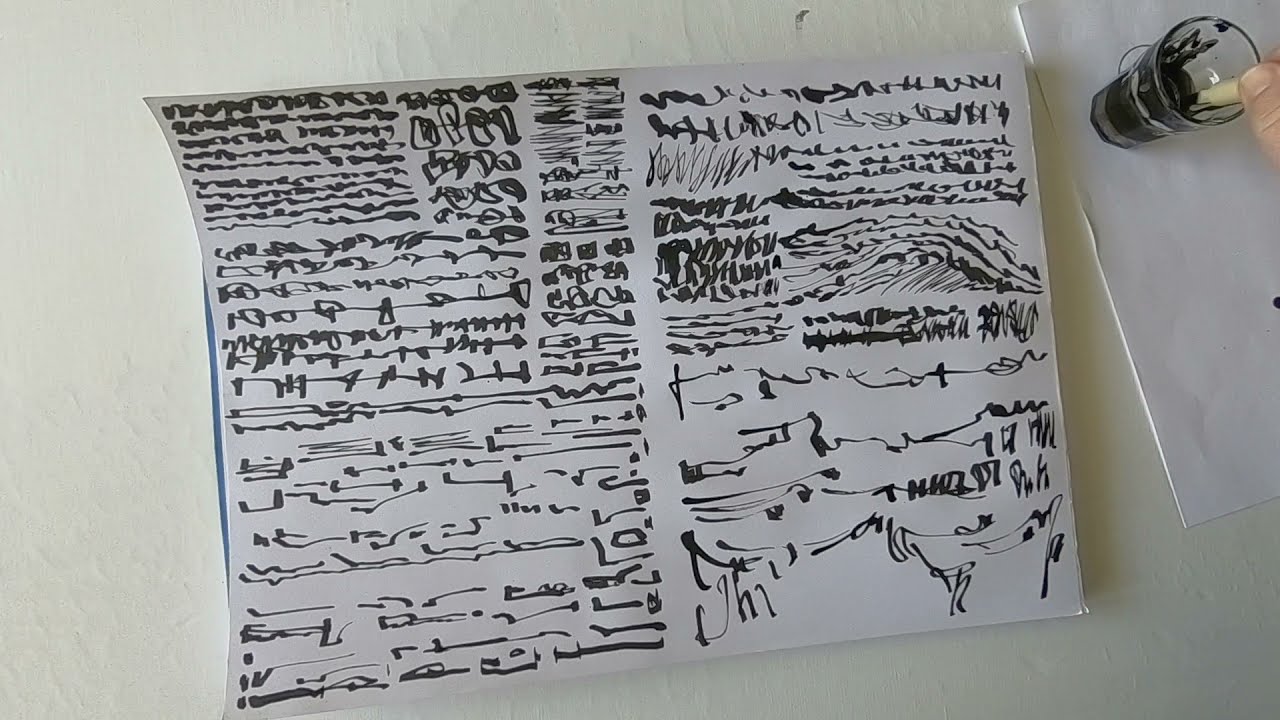 Ink drawing / Asemic writing / Abstract calligraphy