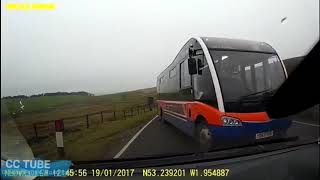 BAD Driving Macclesfield buses in Peak District   Number Plate (( YD63 VDE )) Date 19th January 2017