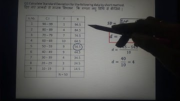 Lecture 3 Calculation of SD for grouped data by Dr. Sweta Bagade asst. Prof. GSCW jamshedpur