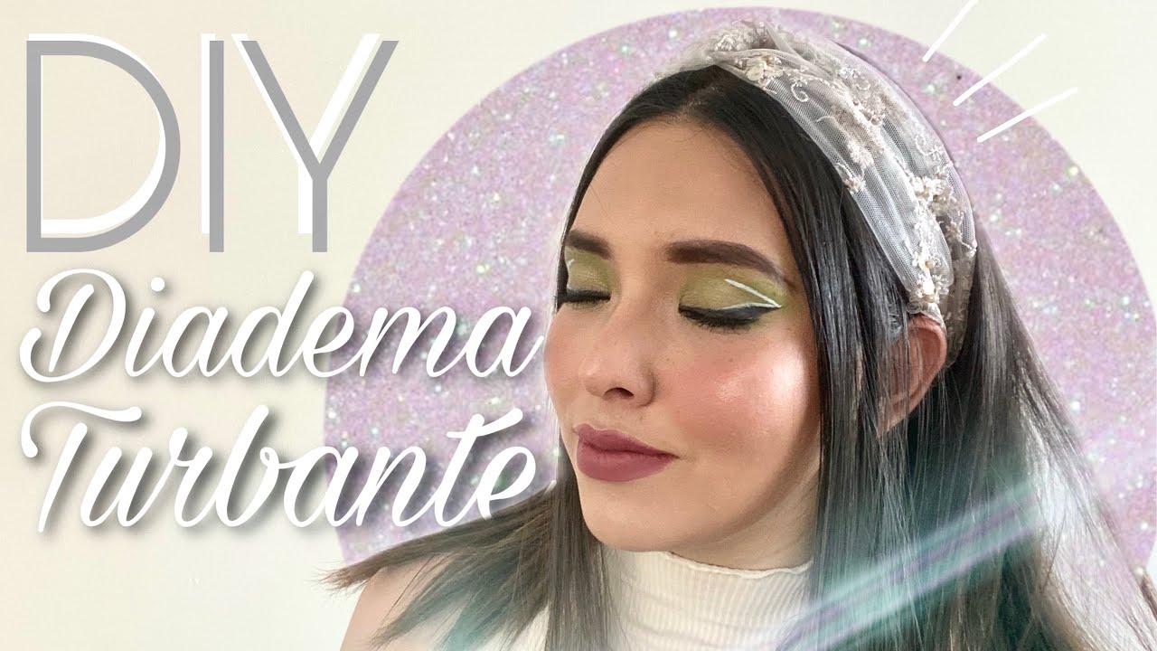 DIY Diadema tipo turbante hecha con Tul - YouTube