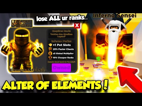 MASTERING THE ELEMENTS IN THE ALTER OF ELEMENTS NINJA LEGENDS UPDATE AND BECOMING OP!! (Roblox)