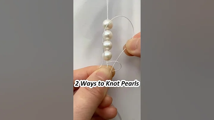 2 Ways to Knot Your Pearls; Beading tutorial for beginners; Pearl necklace diy tips thumbnail