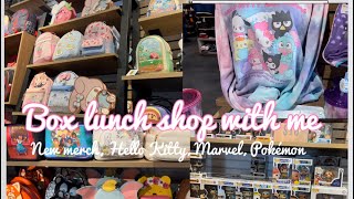 Box Lunch Shop With Me: New merch , Hello Kitty, Disney, marvel and Pokémon