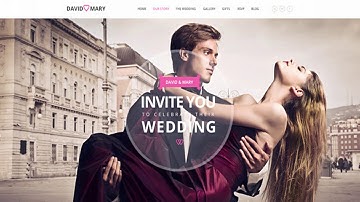 David & Mary - Responsive Wedding Template | Themeforest Website Templates and Themes