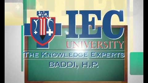 IEC UNIVERSITY 1