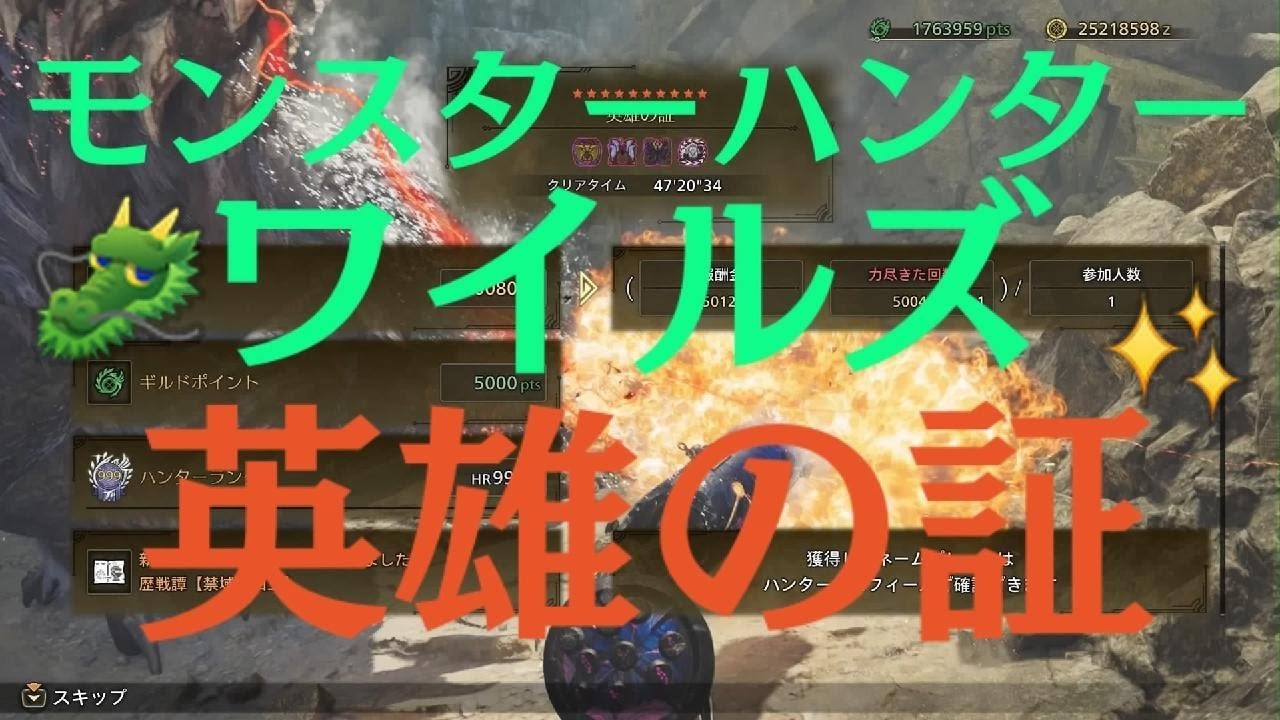 🔥一狩り行こうぜ！【モンスターハンターワイルズ】★10フリークエスト『英雄の証』　ソロ(サポハン付)　🐲Monster Hunter Wilds　のんびり狩猟生活🍖エンジョイプレイ動画🦉