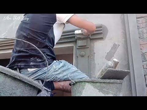 Video Thi công đắp nẹp cửa sổ trang trí mặt tiền - phào chỉ... - youtube