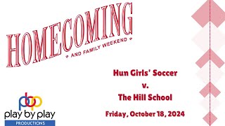 The Hun School of Princeton vs The Hill School Girls' Soccer