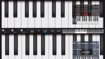 App MIDIstudio playing SynthMasterOne+Poison-202 HQ(iPad5 - Zé Osório)