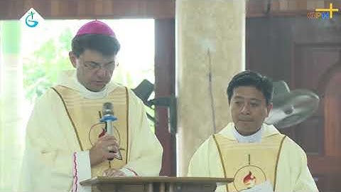 Lễ thành lập Giáo phận Hà Tĩnh_Đức TGM Marek Zalewski Đại diện Tòa thánh phát biểu