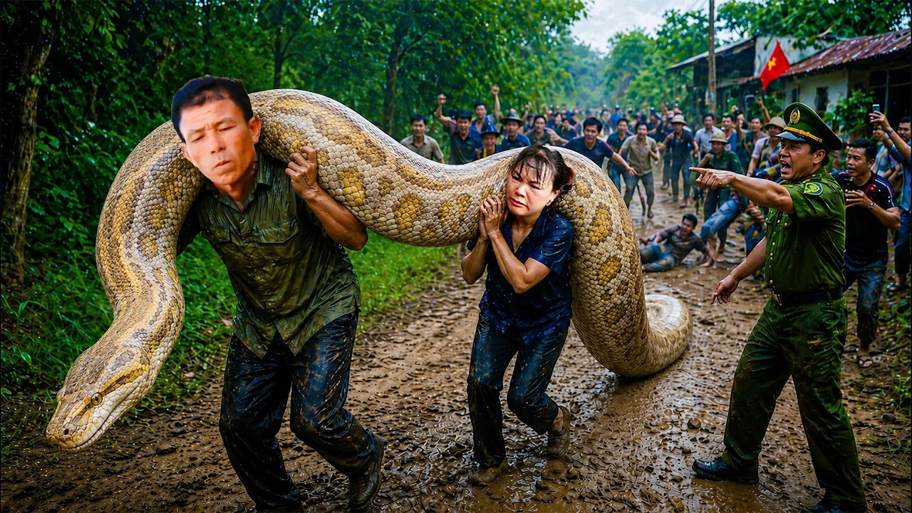 72 Hours Survival 😱 Giant Monster Python Invades Village — Police ...