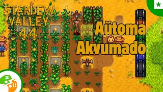 Aspergiloj akvumas miajn plantojn | Stardew Valley Tago 44 | Esperanto