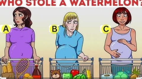 Who Stole the Watermelon? 🍉 | Tricky Logic Riddle Only Sharp Eyes Can Solve!