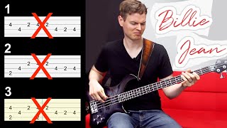 Michael Jackson  Billie Jean... Playing it the RIGHT Way?!? // BASS COVER + PlayAlong Tabs