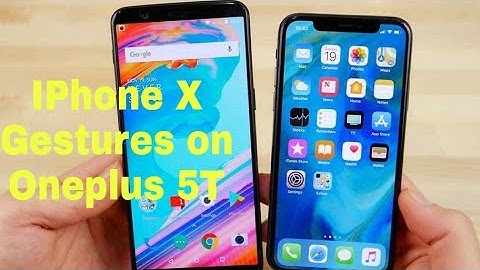 Oneplus 5T with IPhone X Like Gestures and Oreo Open Beta 3 installation Demo