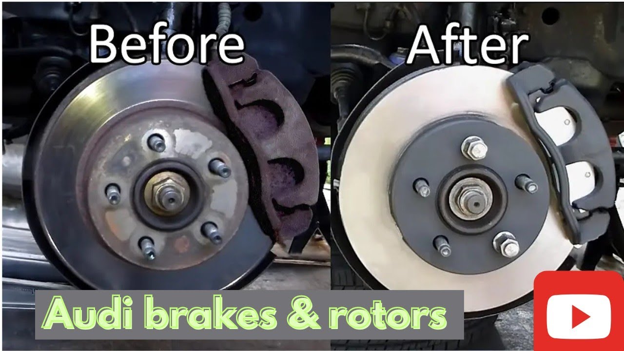 how to change Audi front brakes and rotors| Audi brake pads and rotors ...