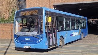 First Worcester Sl63Gbv 67434 Leaving Crowngate Bus Station Showing Not In Service