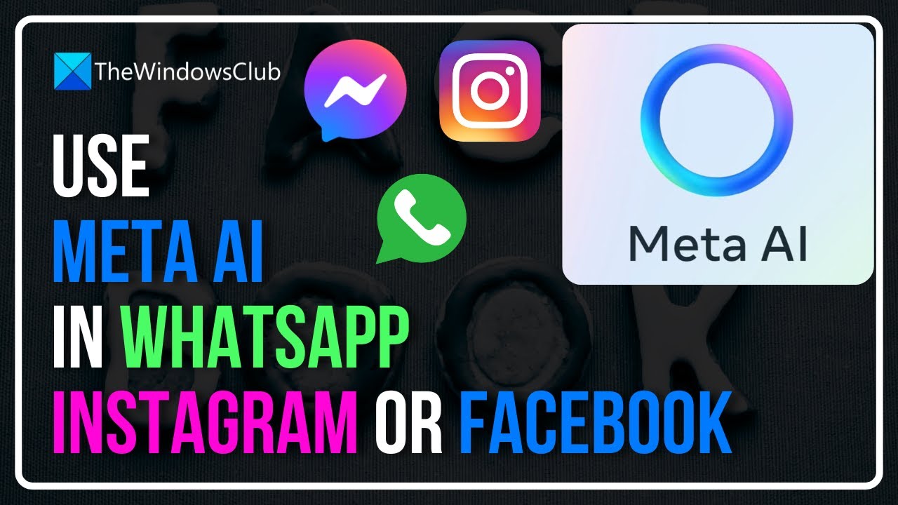How to use Meta AI in WhatsApp, Instagram or Facebook 1 - YouTube