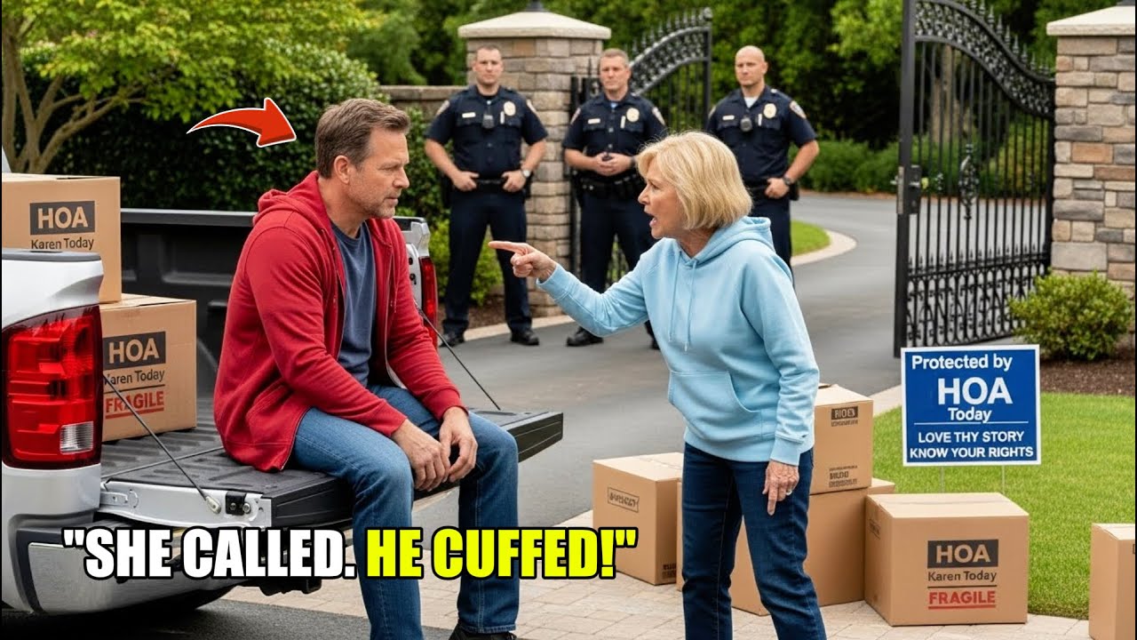 HOA Karen Calls Cops On Me for Moving Out of HOA — Loses It When My SON ...