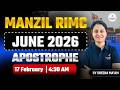 RIMC June 2026 English Grammar | Apostrophe Rules for RIMC Entrance Exam | Live Class
