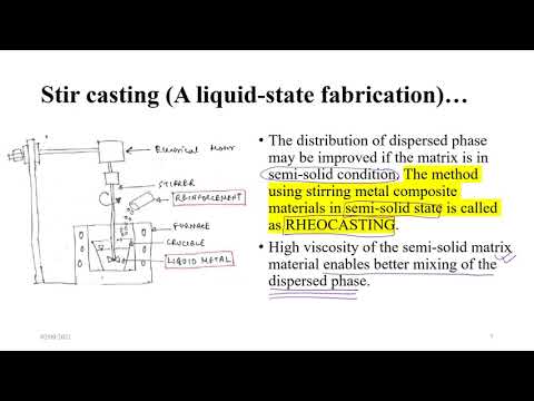 ME61011 - Module 3 Lec 5 Manufacturing of MMCs...Liquid State Fabrication