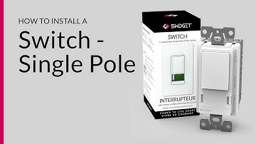 Installation -  Swidget Switch - Single Pole