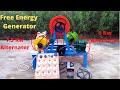 Make Free Energy Generator From 7.5 kw and 5kw Alternator with 3Hp Electric Motor Free Electricity