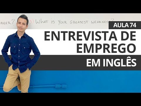 ENTREVISTA DE EMPREGO EM INGLÊS - AULA 74 PARA INICIANTES - PROFESSOR KENNY