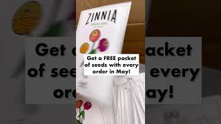 Free Zinnia Seeds During May