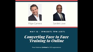 Converting Face to Face Training to Online