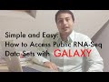 Tutorial how to access publicly available rnaseq data sets with galaxy