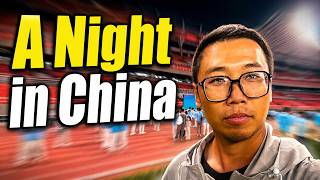 A Night in China: Watching an Exciting Sports Event!