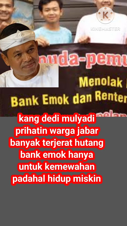 kang dedi mulyadi geram dengan bank emok #short #shorts #shortvideo
