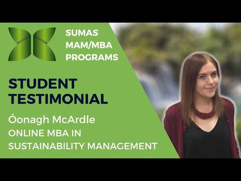 Student Testimonial: Óonagh McArdle, Online MBA in Sustainability Management