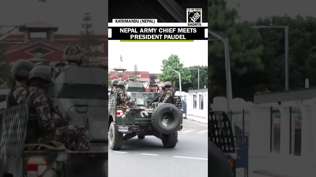 Nepal Army Chief Gen Ashok Raj Sigdel meets President Ramchandra Paudel