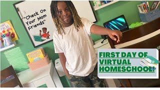 First day of virtual homeschool | Using google classroom #homeschool